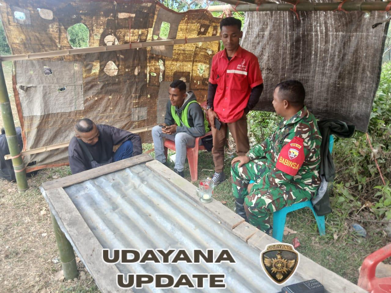 Babinsa Wolowaru Gelar Komsos dan Pamwil, Warga Diminta Waspada Cuaca