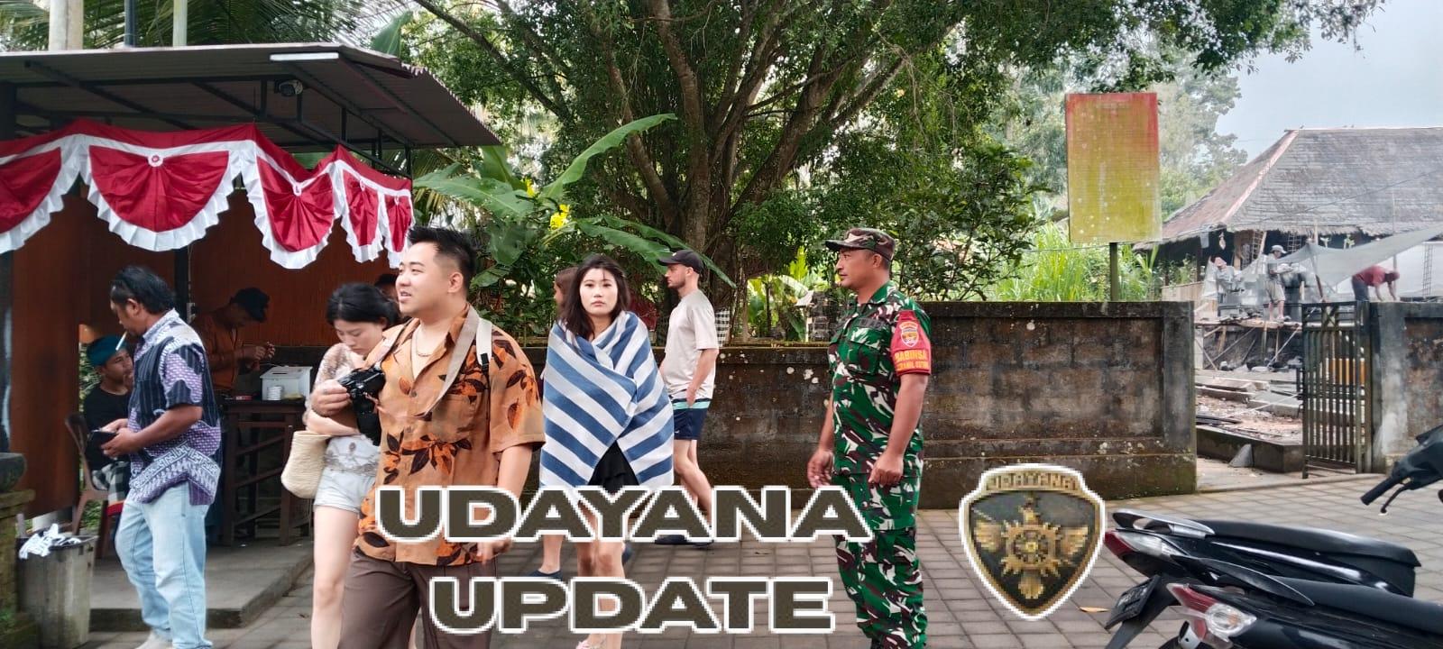 Babinsa Tembuku Hadir di Tengah Wisatawan, Wujudkan Rasa Aman di Tukad Cepung Waterfall