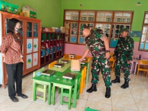 Dandim 1603/Sikka Tinjau Pendistribusian Program Makan Bergizi Gratis