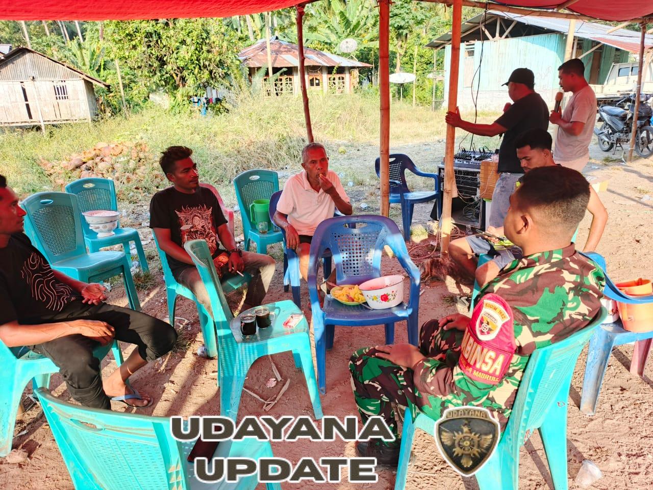 Komsos Humanis Babinsa Disambut Hangat Warga Desa Liselande