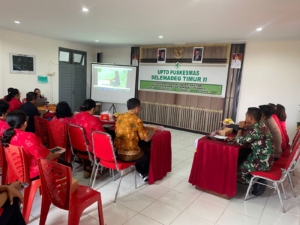 Babinsa Desa Bantas Hadiri Lokakarya Mini Lintas Sektoral di Puskesmas Seltim II