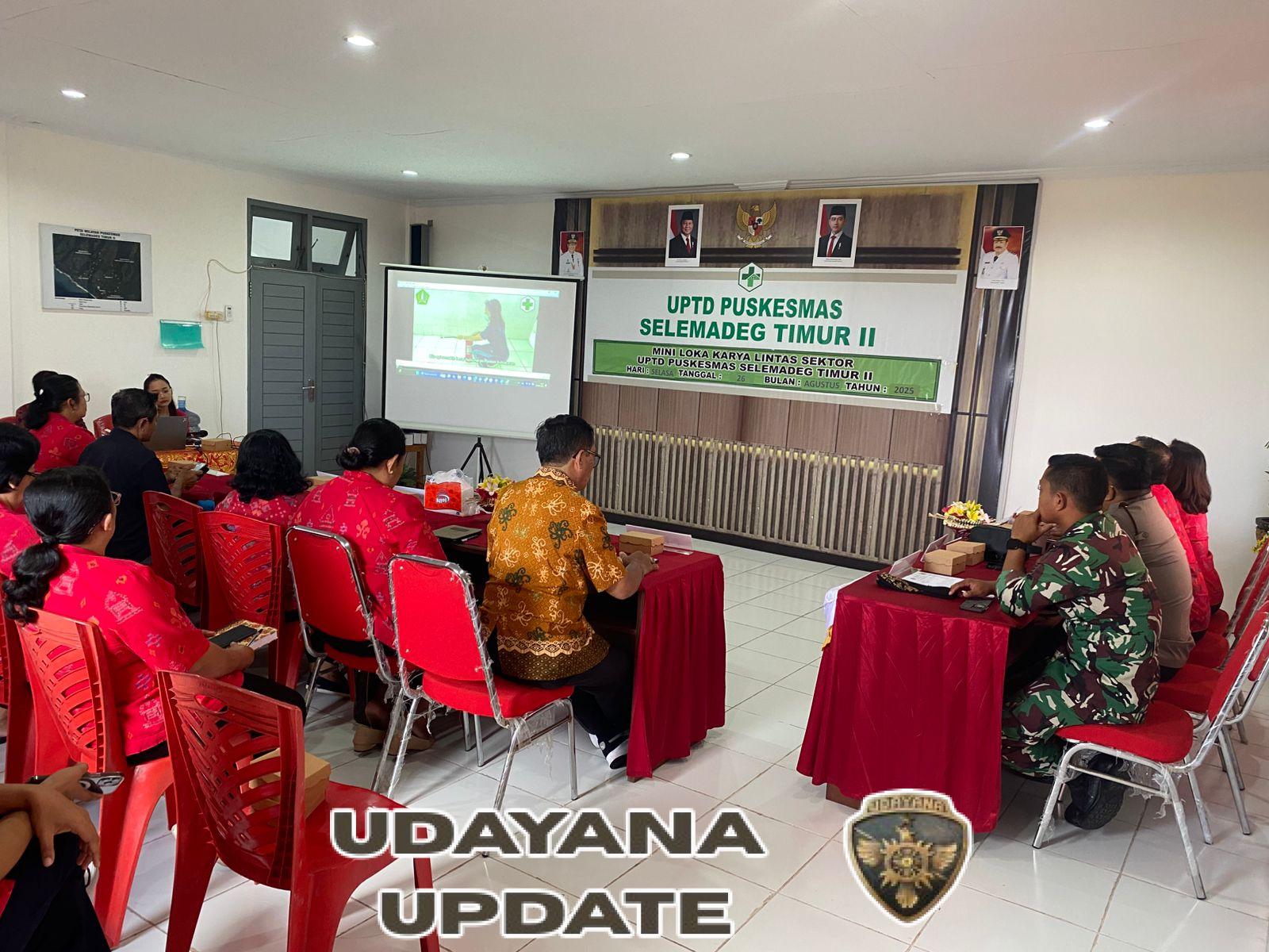 Babinsa Desa Bantas Hadiri Lokakarya Mini Lintas Sektoral di Puskesmas Seltim II