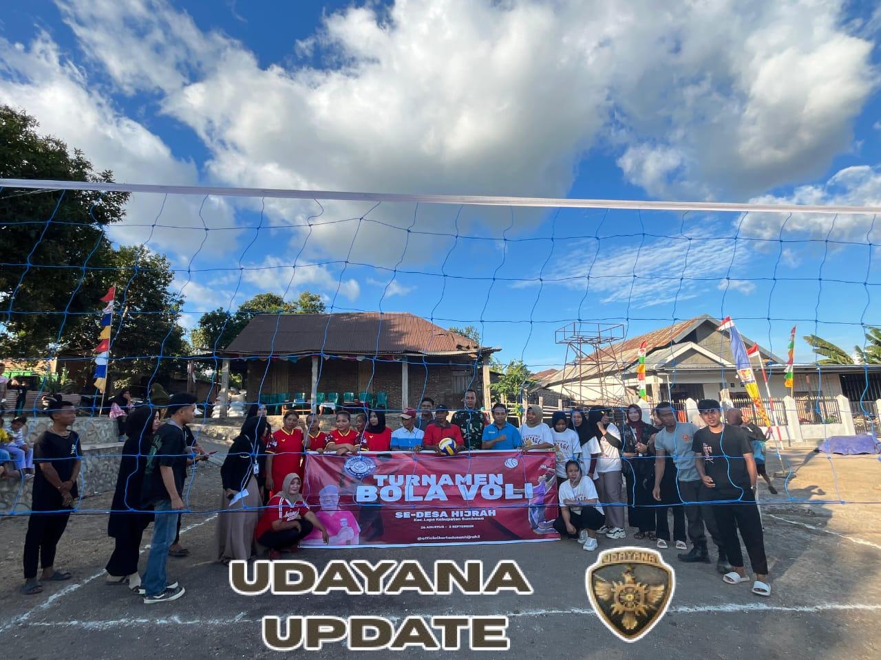 Serda M. Saleh Dukung Lomba Volly Antar Dusun di Desa Hijrah dalam Rangka HUT RI ke-80