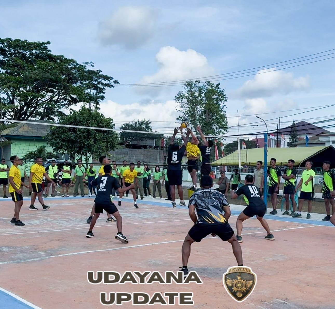 Dandenpom IX/I Kupang Buka Turnamen Bola Voli Antar Satuan TNI AD