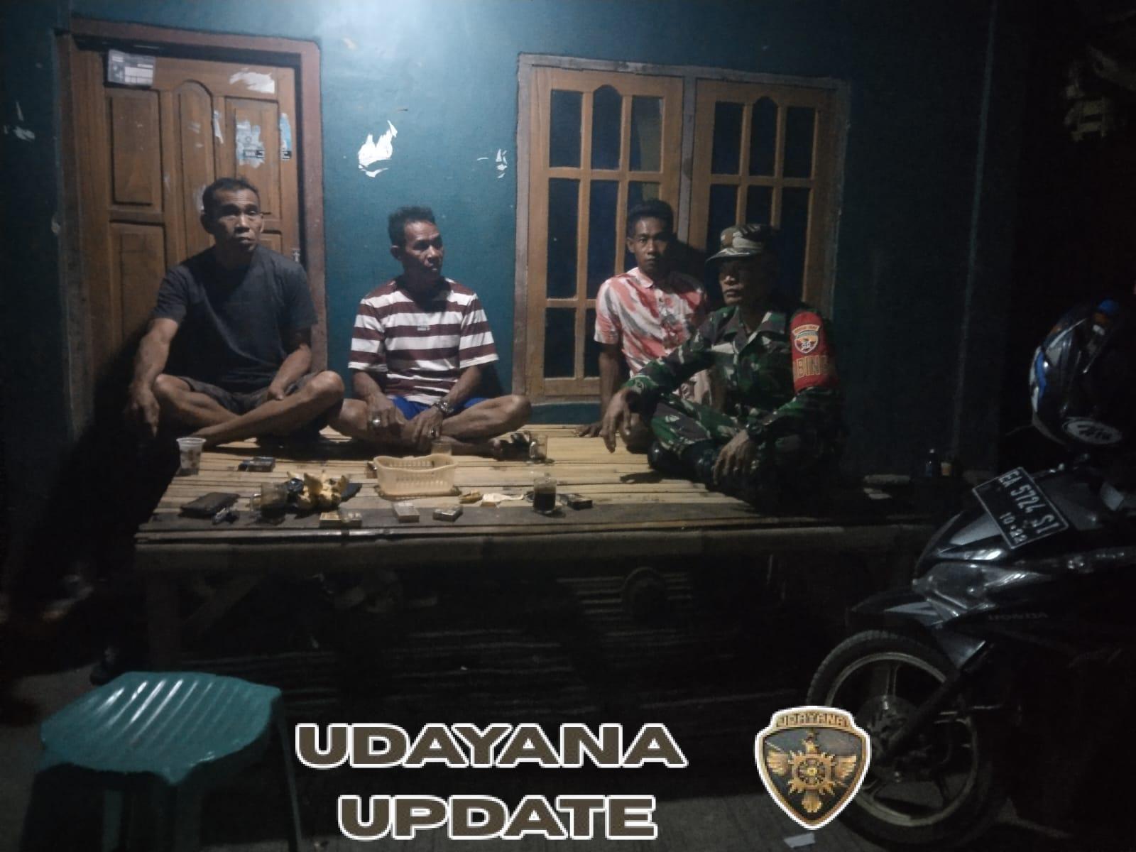 Koramil 1608-06/Wawo Gelar Patroli Malam Bersama Warga Cegah Gangguan Kamtibmas