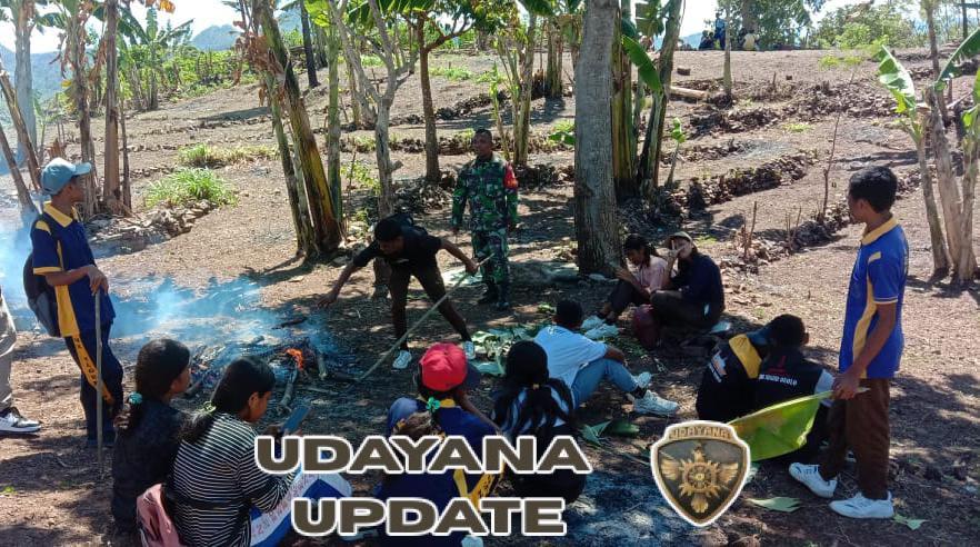 Dekatkan Diri ke Generasi Muda, Babinsa Miobar Baur Bersama Remaja Desa Eban