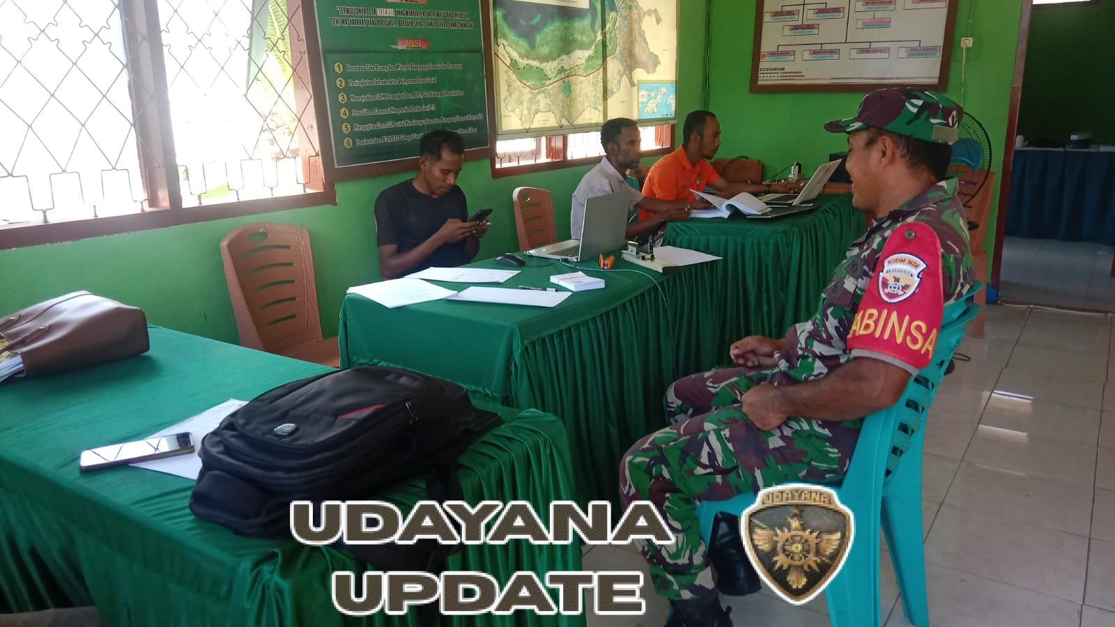 Babinsa Jalin Kerja Sama dengan Aparat Desa Demi Lingkungan Kondusif