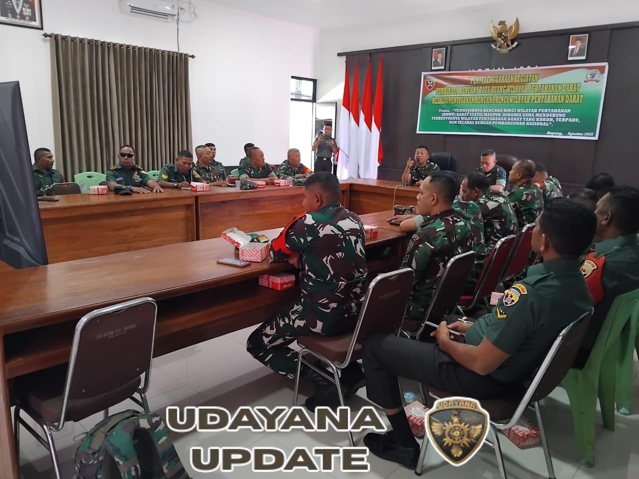 Sosialisasi Pertahanan Darat Kodim Kupang Dukung Pembangunan Nasional