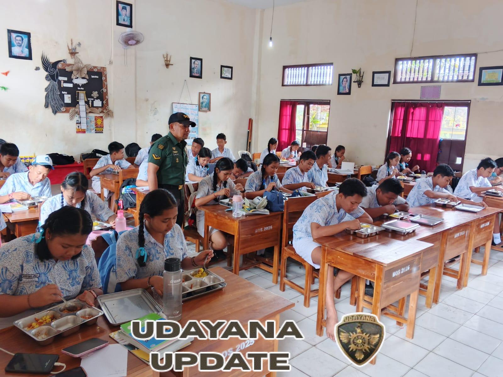 Pendistribusian Makan Bergizi Gratis di Desa Bajera Berjalan Lancar