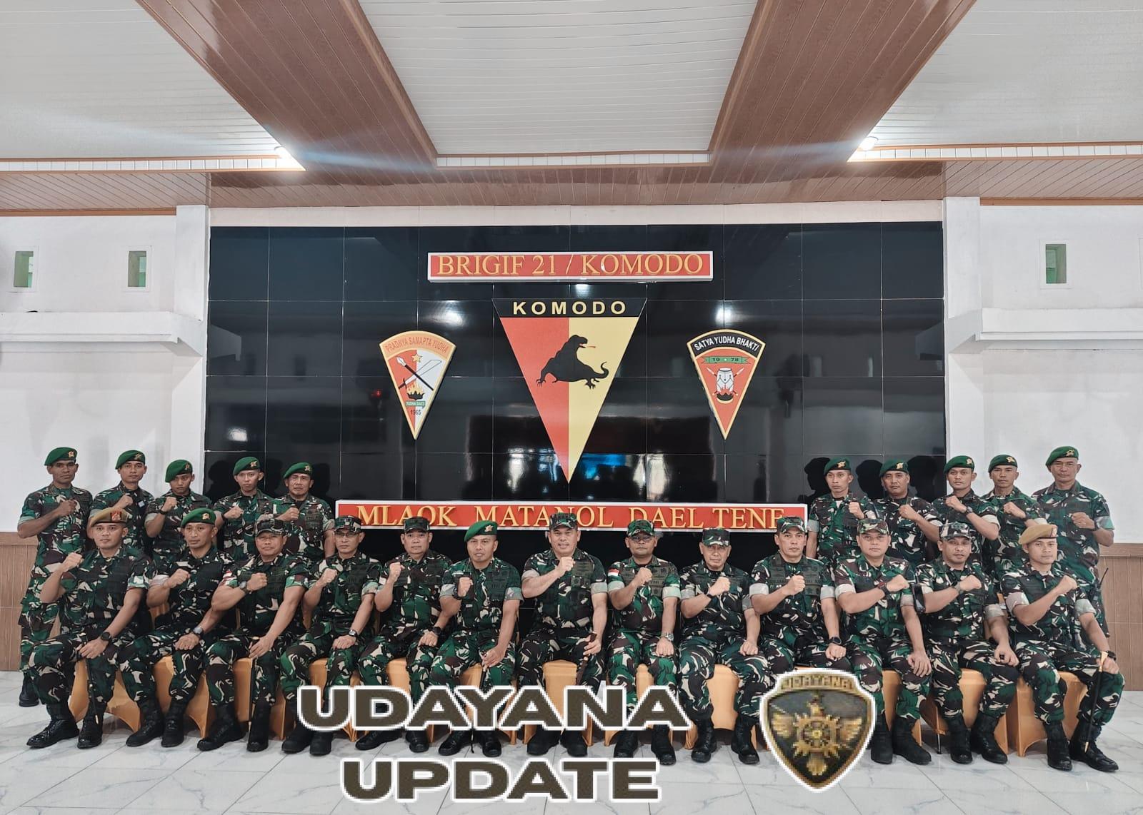 Kunjungan Kerja Pangkogabwilhan II di Brigif 21/Komodo.