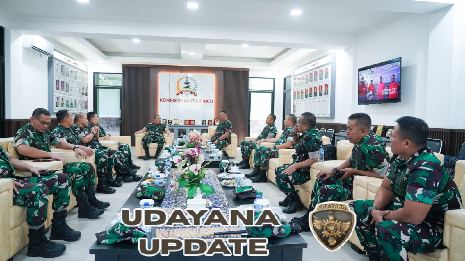 Kasrem 161/WS, Terima Courtesy Call Pangkogabwilhan II Di Makorem 161/WS.