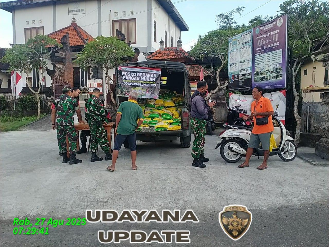 Gerakan Pangan Murah Kodim Klungkung Hipnotis Masyarakat