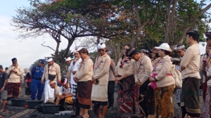 Peringatan Hari Pramuka Ke 64 Di Kabupaten Klungkung Diwarnai Sembahyang Bersama, Tatap Muka Dan Pelepasan Tukik