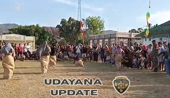 Babinsa Kodim 1628/Sumbawa Barat Amankan Lomba HUT RI ke-80 dan Hari Jadi Desa Tepas ke-114