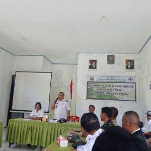 Babinsa Koramil 1612-01/Ruteng Hadiri Lokakarya Lintas Sektor Puskesmas Pagal