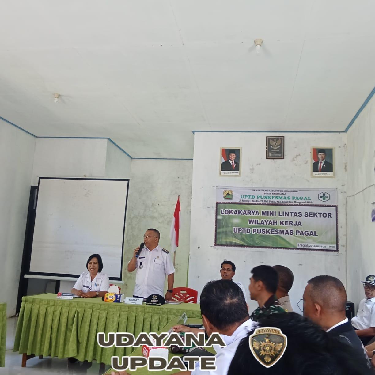 Babinsa Koramil 1612-01/Ruteng Hadiri Lokakarya Lintas Sektor Puskesmas Pagal