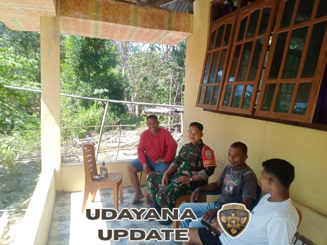 Babinsa Desa Woloau Tingkatkan Rasa Aman dan Nyaman Melalui Komsos dan Pamwil