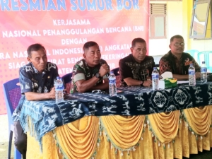 Wakili Dandim,Kasdim 1601/Sumba Timur Hadiri Vicon Peresmian Sumur Bor Siaga Darurat Kekeringan
