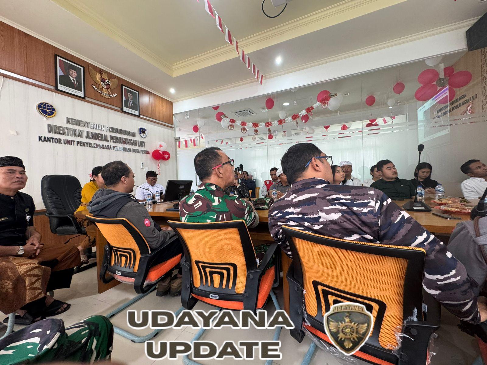 Danramil Nusa Penida Hadiri Rakor Rehabilitasi Causeway Dan Pengalihan Arus Penumpang  Di Pelabuhan Banjar Nyuh