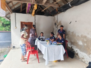 Babinsa Koramil Nusa Penida Atensi Kegiatan Bakti Sosial