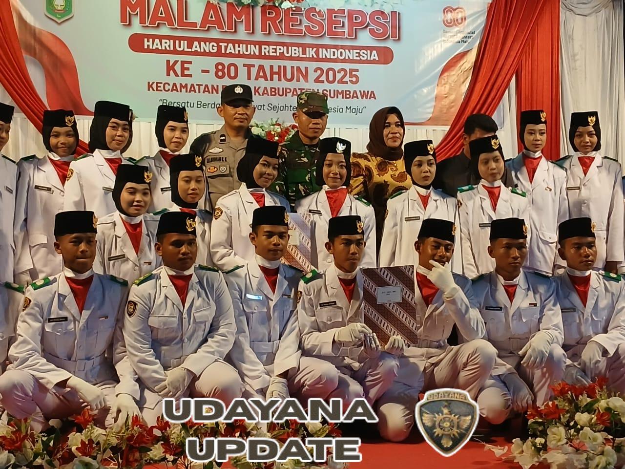 TNI, Pemerintah, dan Warga Buer Pererat Kebersamaan di Resepsi HUT RI ke-80