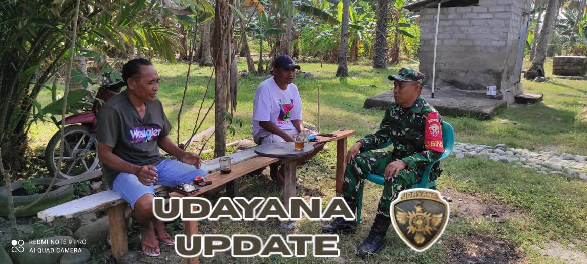 Babinsa Kodim 1602/Ende Sambangi Warga Desa Maubasa, Dorong Kamtibmas Kondusif