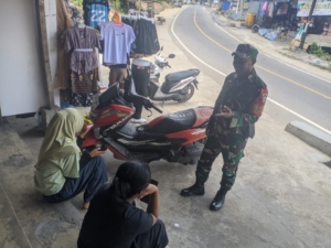 Komsos dan Pamwil Babinsa Kodim 1602/Ende Berjalan Lancar di Desa Wonda