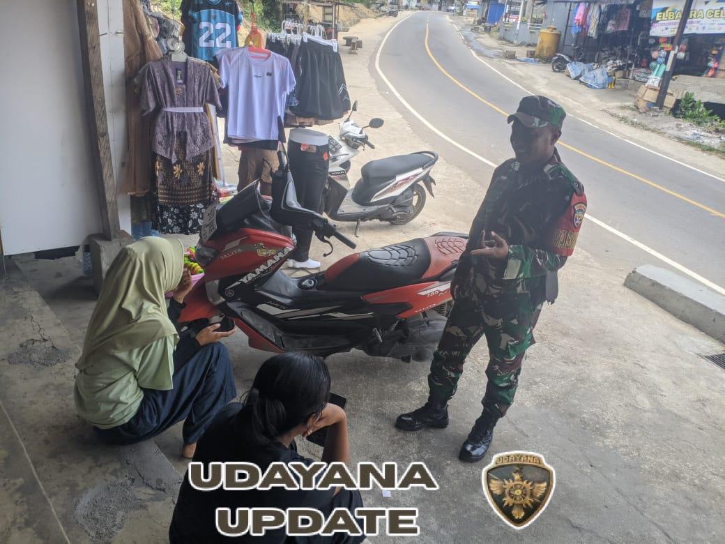 Komsos dan Pamwil Babinsa Kodim 1602/Ende Berjalan Lancar di Desa Wonda