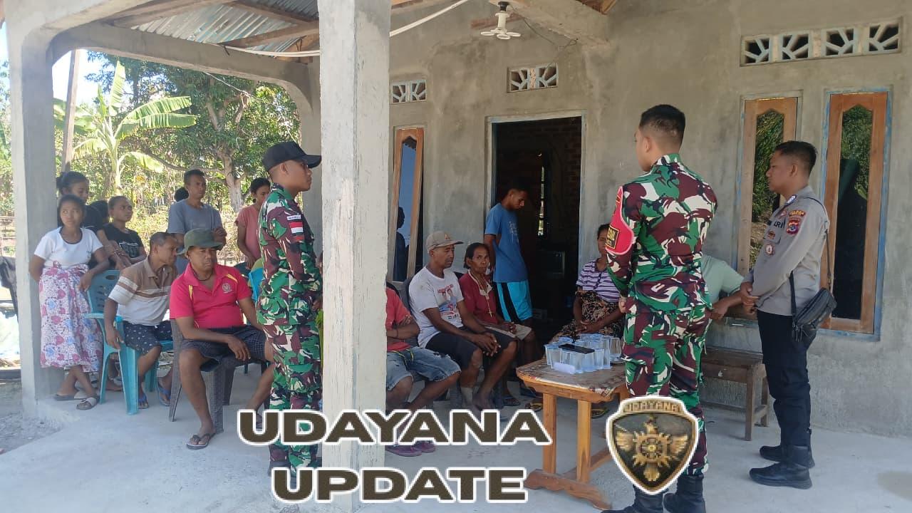 Satgas Yonif 741/GN Pos Delomil Bersama Polsubsektor Builalu Bangun Kesadaran Masyarakat Melalui Sosialisasi Lintas Batas