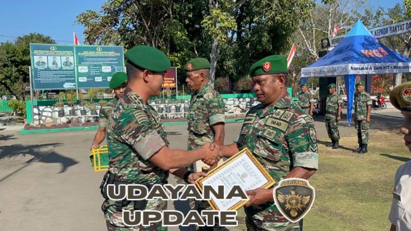 Dandim 1601/Sumba Timur Pimpin Upacara Korp Raport Purna Tugas Prajurit Dan PNS.