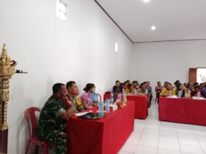 Babinsa Desa Peninjoan Hadiri Rembuk RDS, Dukung Upaya Pencegahan Stunting