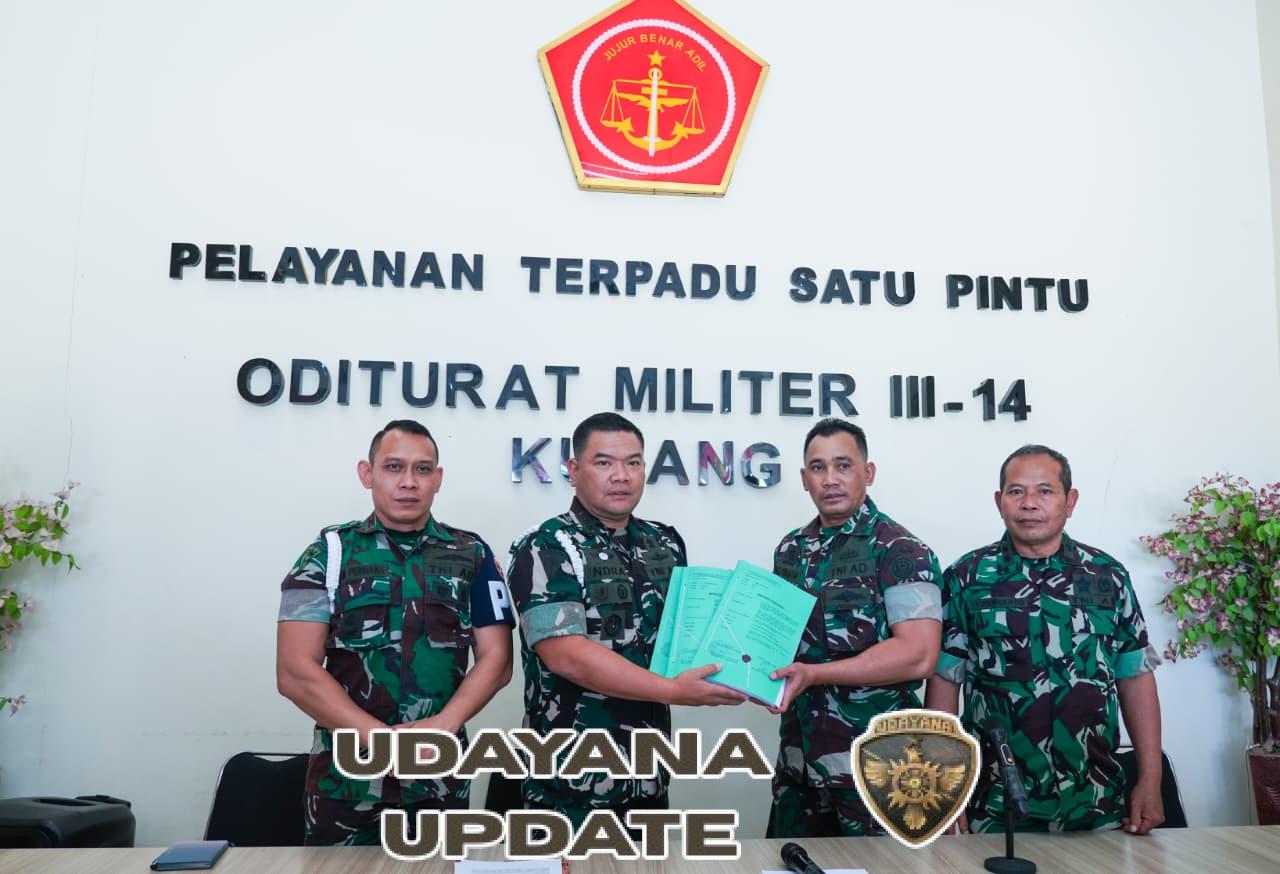 Kodam IX/Udayana Tegaskan Komitmen Hukum, Serahkan Berkas Perkara Penganiayaan Prada Lucky ke Oditurat Militer