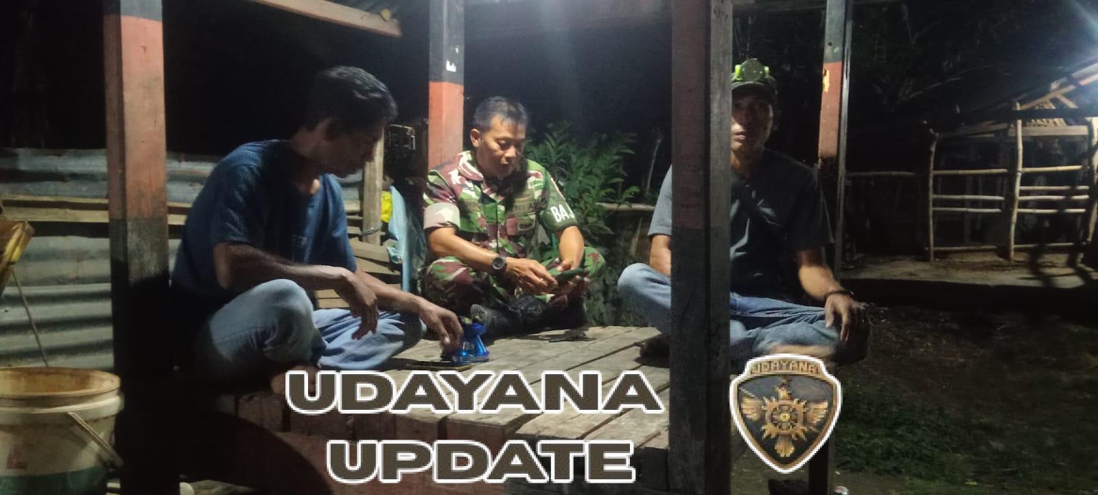 Babinsa Serda Lalu Rupawan Gelar Patroli Malam di Kecamatan Seteluk