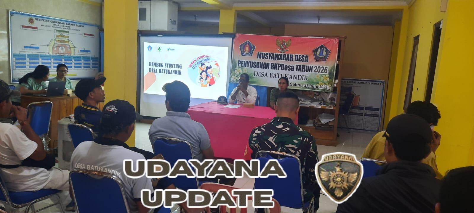 Hadiri Rembug Stunting, Sinergitas Babinsa Batukandik Wujudkan Desa Sehat