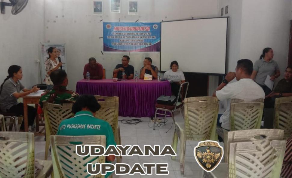 Rembuk Stunting Desa Bolok Dihadiri Babinsa dan Pemerintah