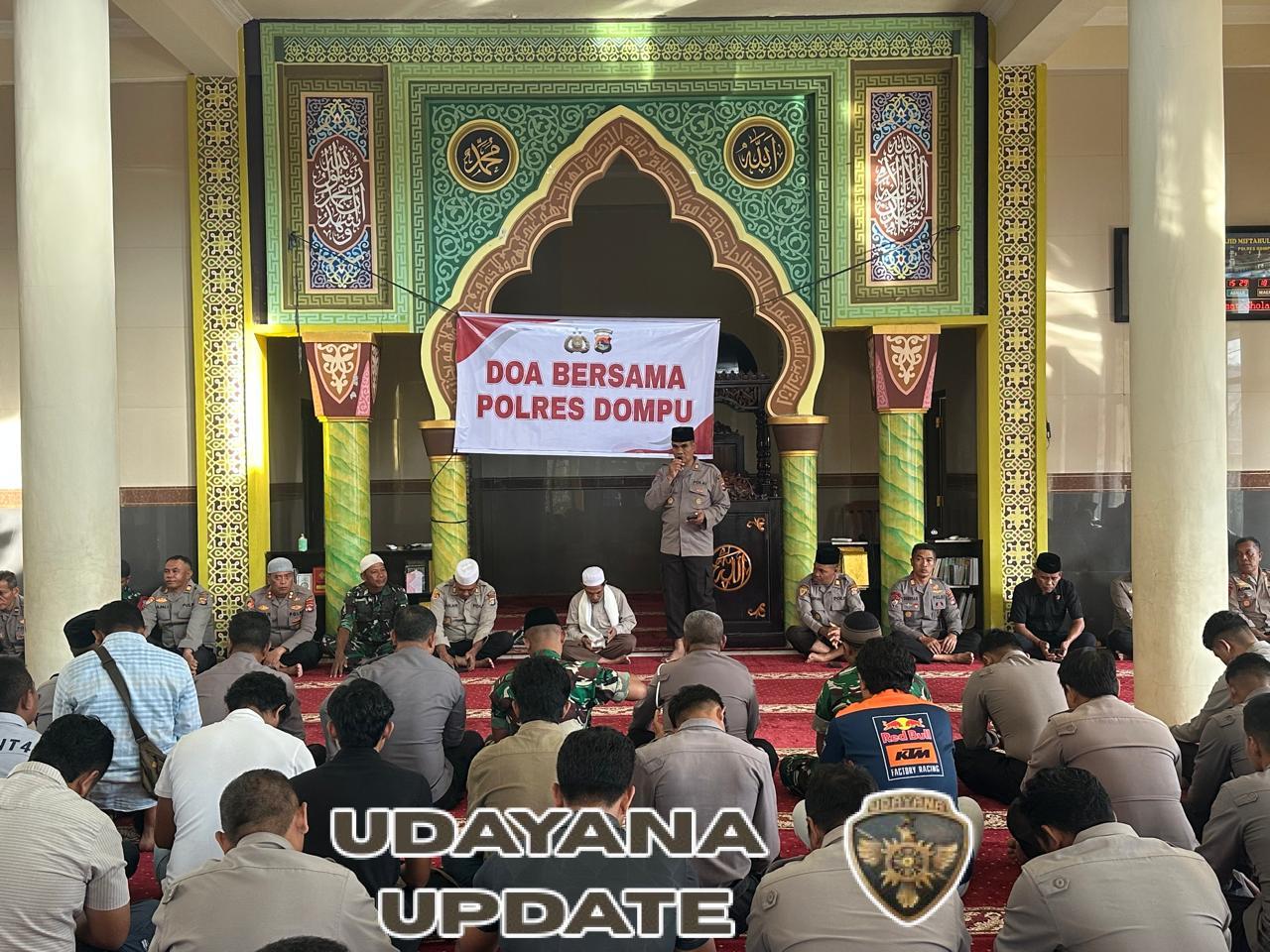 Kapolres dan Kodim Dompu Satukan Langkah dalam Doa Bersama