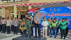 TNI Dan Polri Lombok Tengah Gelar Sholat Ghaib Bersama Tokoh Agama Untuk Kedamaian Negeri