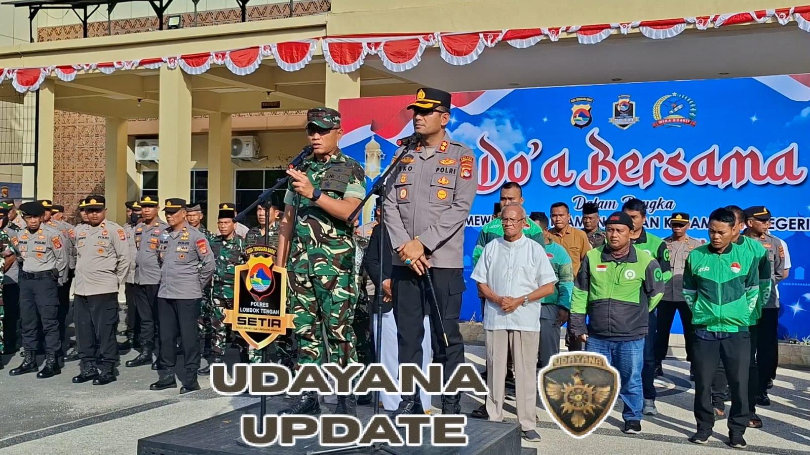 TNI Dan Polri Lombok Tengah Gelar Sholat Ghaib Bersama Tokoh Agama Untuk Kedamaian Negeri