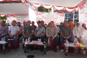 GPM Serentak Warnai HUT ke-80 RI, Dandim 1628 Hadir Bersama Masyarakat