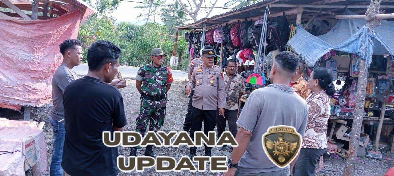 Ciptakan Kondusifitas, Koramil 1602-04 dan Polsek Maurole Turun ke Lapangan