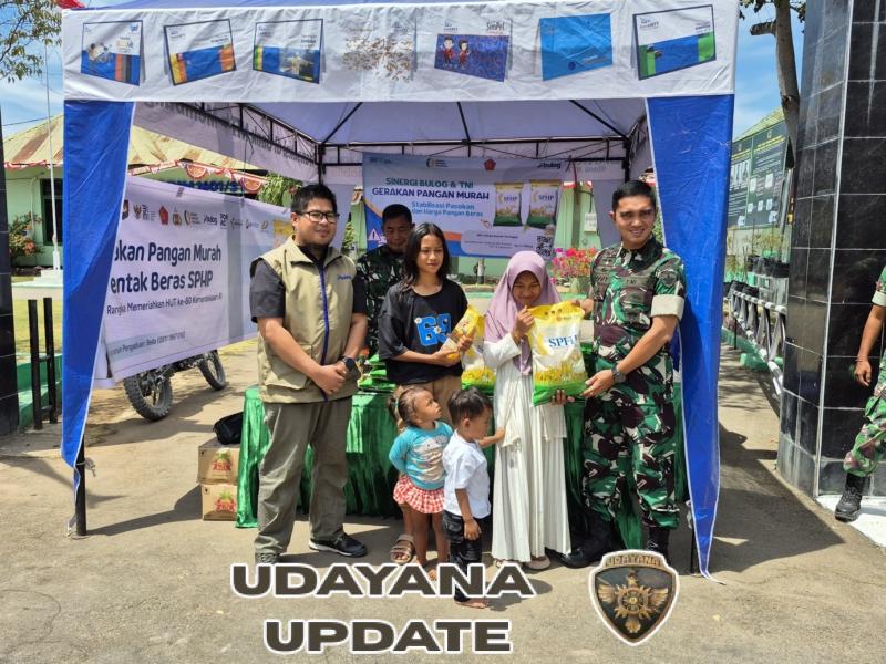 Wujud Nyata Stabilitas Pangan, Kodim 1601/Sumba Timur dan Bulog Gelar Gerakan Pangan Murah