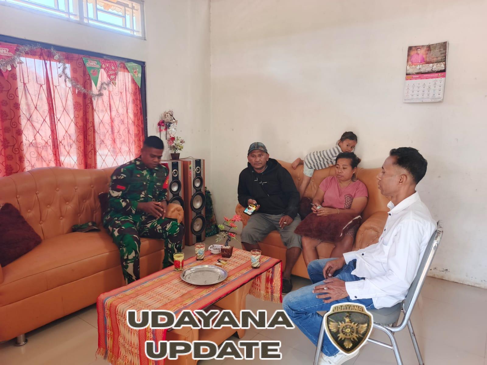 Hari Minggu Bukan Halangan, Babinsa Koramil Maurole Sambangi Warga Desa Nida