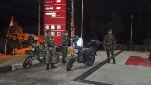 Monitoring perkembangan situasi wilayah Kodim 1623/Karangasem beserta Koramil jajaran laksanakan patroli.