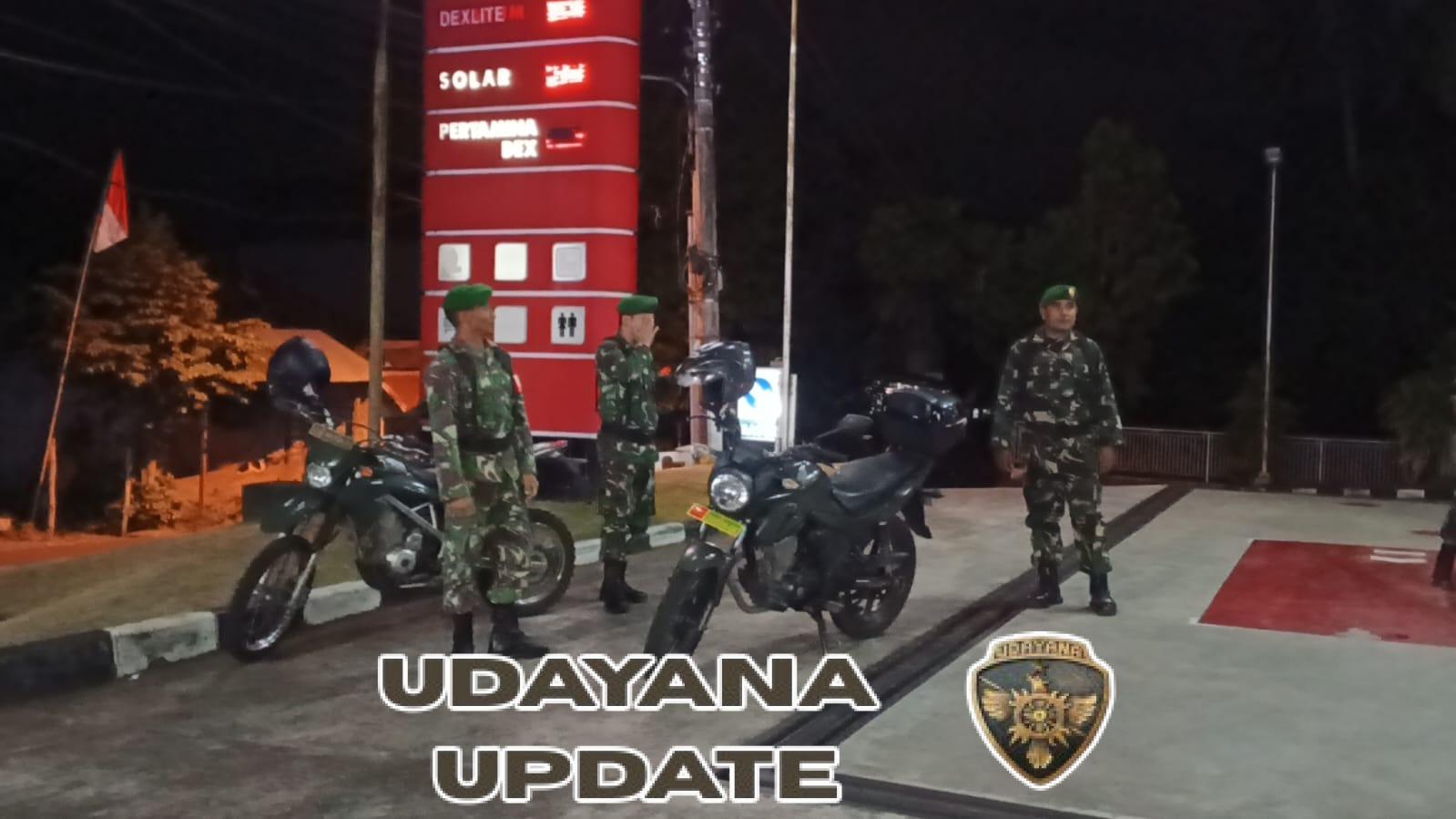 Monitoring perkembangan situasi wilayah Kodim 1623/Karangasem beserta Koramil jajaran laksanakan patroli.