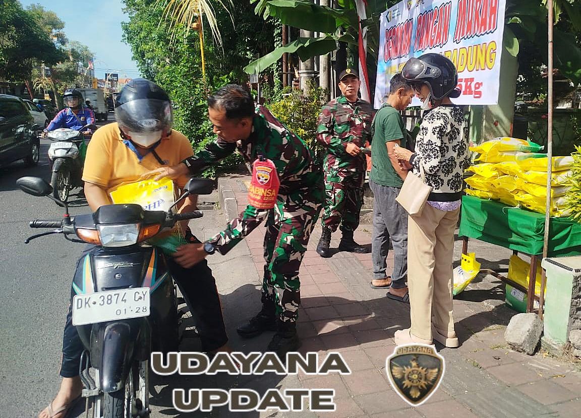 Beras Murah untuk Masyarakat Kodim 1611/Badung Gelar Gerakan Pangan Murah