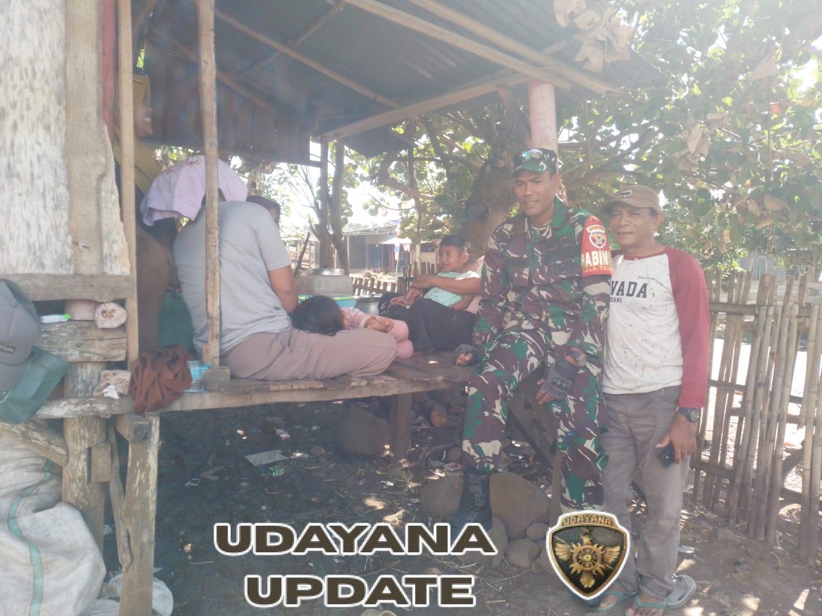 Babinsa Mbuju Ajak Warga Jaga Keamanan Lingkungan