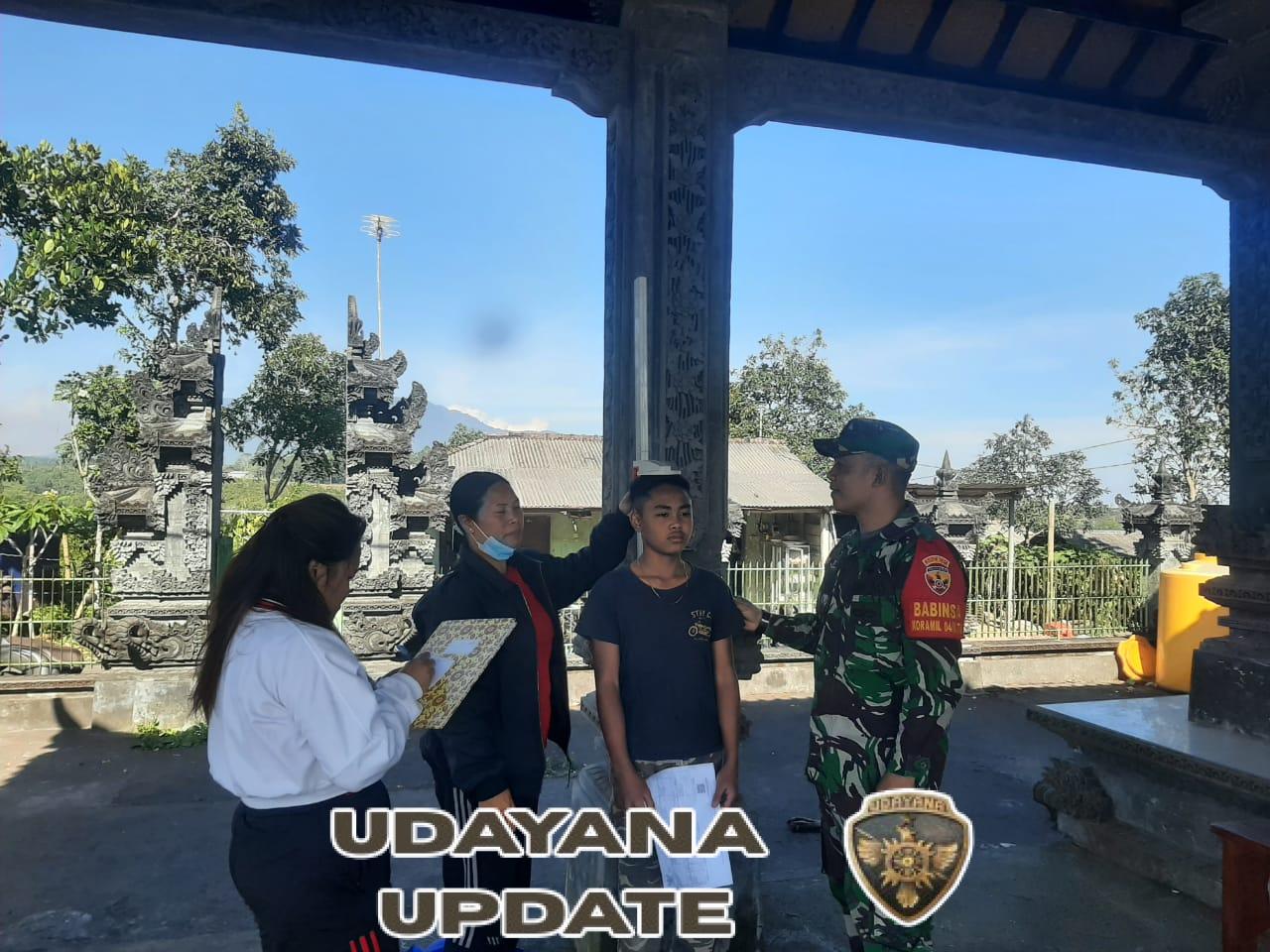 Babinsa Selulung Dampingi Kegiatan Posyandu Remaja di Banjar Mesahan