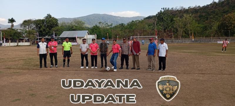 Danramil 1628-05/Jereweh Hadiri Pembukaan Turnamen Sepak Bola di Desa Belo