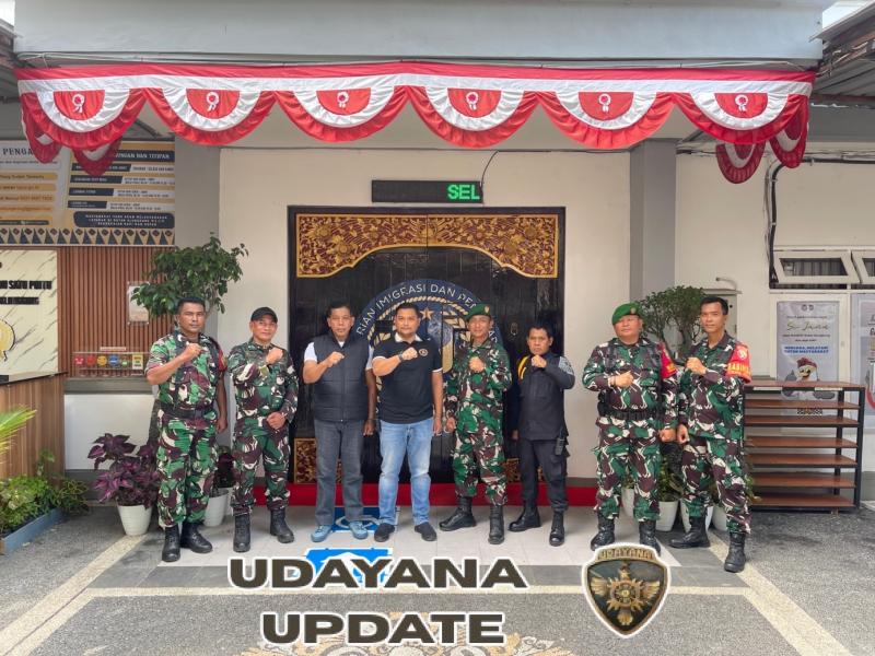 Pimpin Patroli Danramil Klungkung Kunjungi Rutan Kelas II B Klungkung