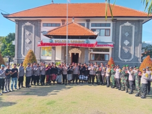 Kapolsek Seririt Pimpin Apel Siaga Gabungan Jaga Stabilitas Wilayah